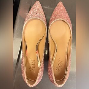 Jewel Badgley Mischka Sparkling Pink Shoes